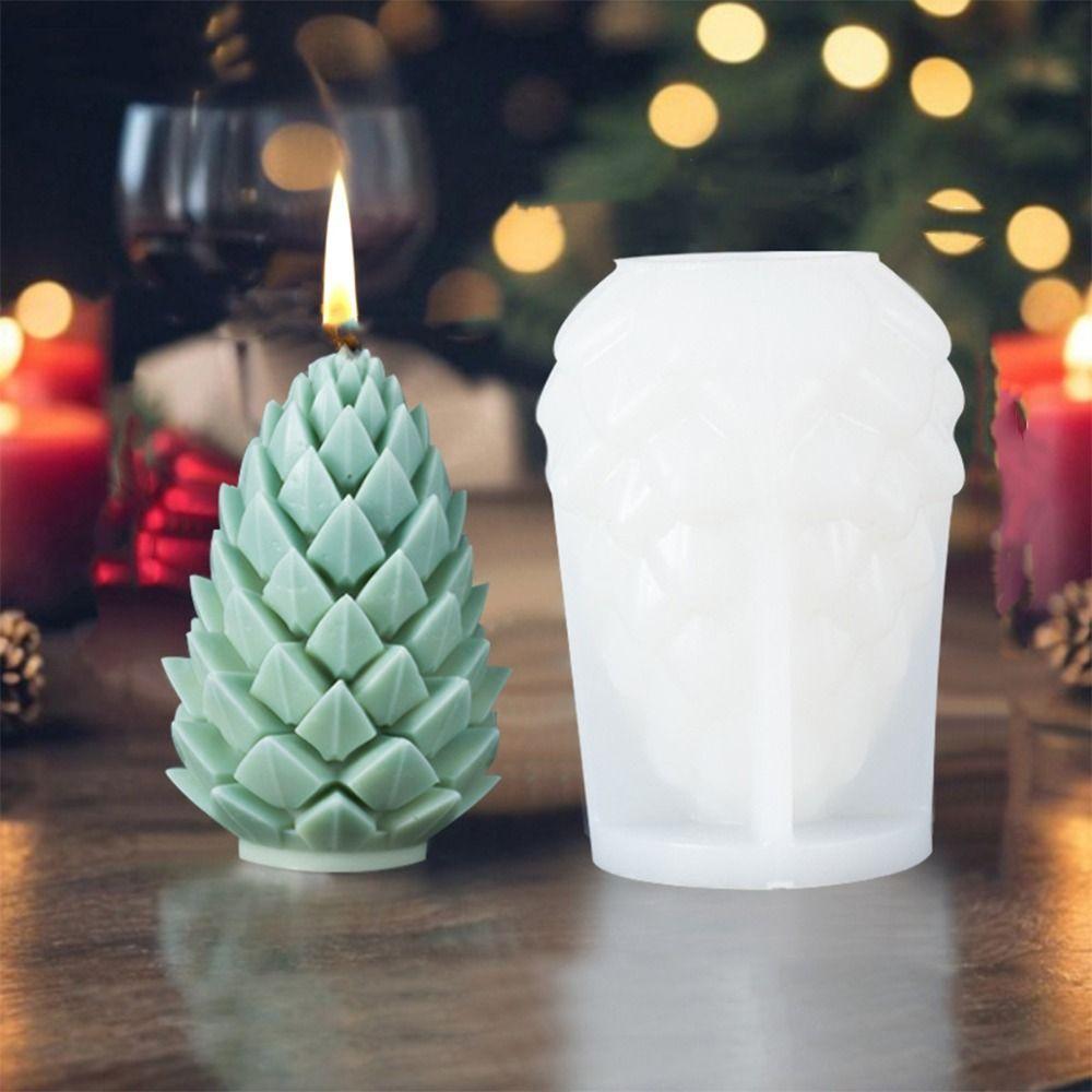 Christmas Tree Christmas Candle Mold Silicone Candle Making Tools Soap Making Mold Handmade