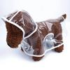 XS-8XL Pet Supplies Dog Raincoat Waterproof  Transparent Plastic Fashion Poncho Personalized Color Edge Costumes for Large Dogs
