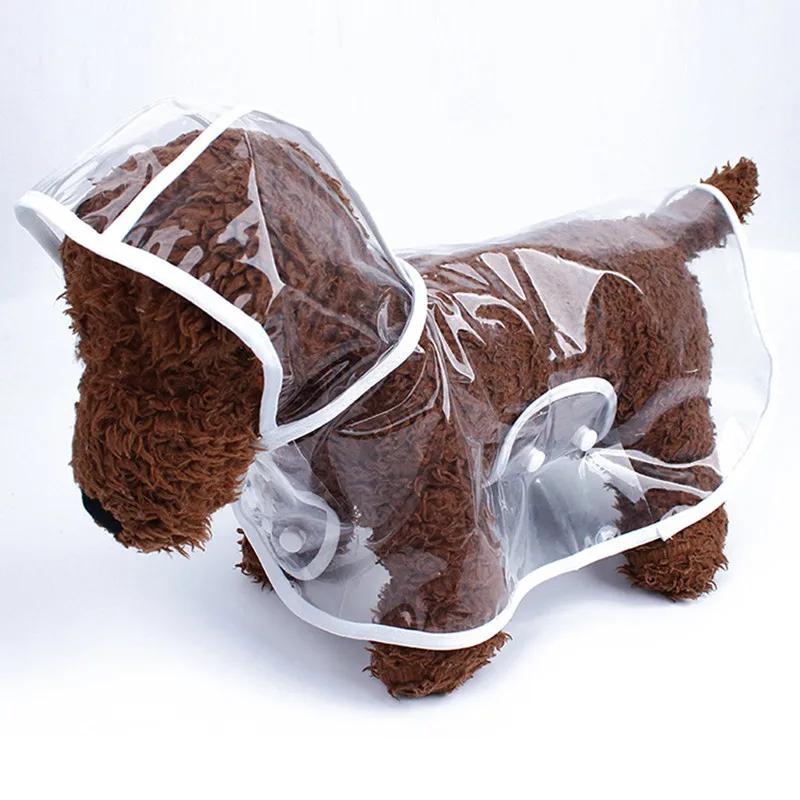 XS-8XL Pet Supplies Dog Raincoat Waterproof Transparent Plastic Fashion Poncho Personalized Color Edge Costumes for Large Dogs