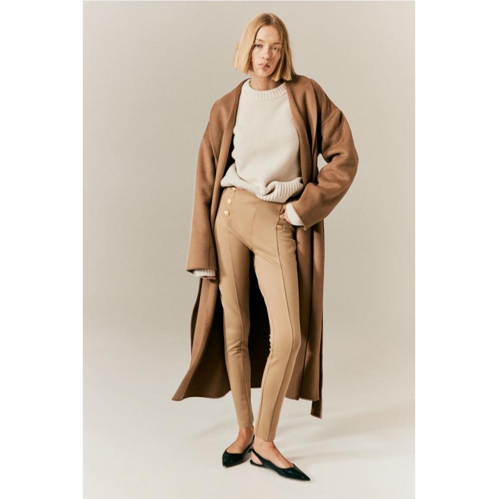 

H M jersey leggings beige