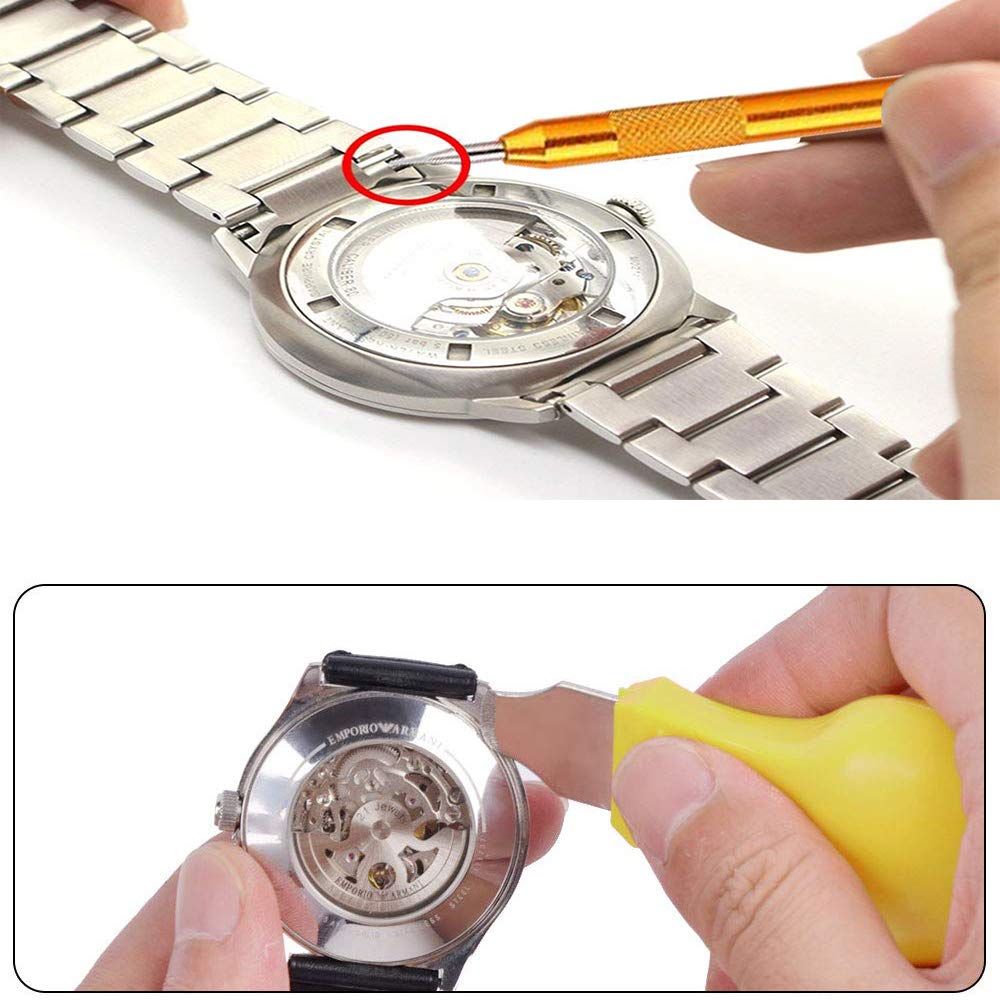 HUICO Watch Repair Kit (149-piece set) - Watch Repair Tool Kit for Watch Battery Replacement, Watch Strap Adjustment, Spring Bar Removal, Watch Band A