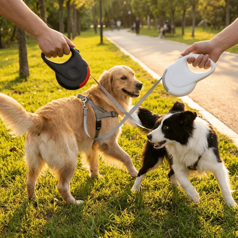 Adjustable Retractable Dog Leash Flexible Dog Traction Rope Pull Dog Leash Outdoor Walking
