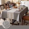 Thickened Imitation Cotton Linen Dining Household Square Wear-resistant Waterproof Oil Proof Tablecloth
