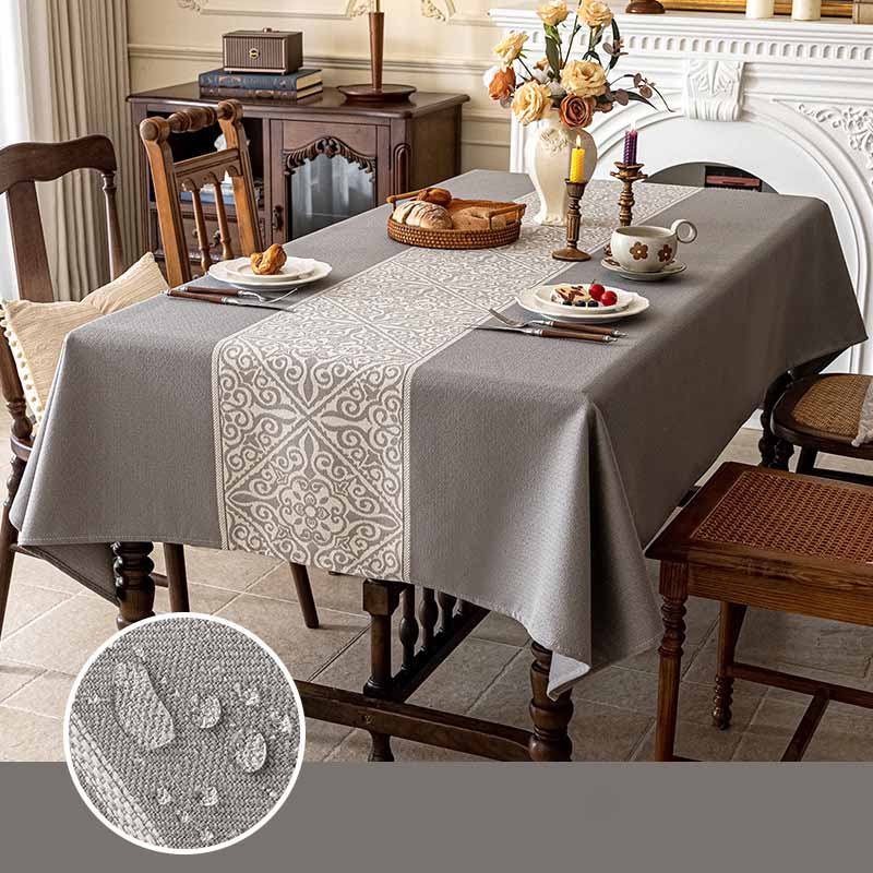 Thickened Imitation Cotton Linen Dining Household Square Wear-resistant Waterproof Oil Proof Tablecloth