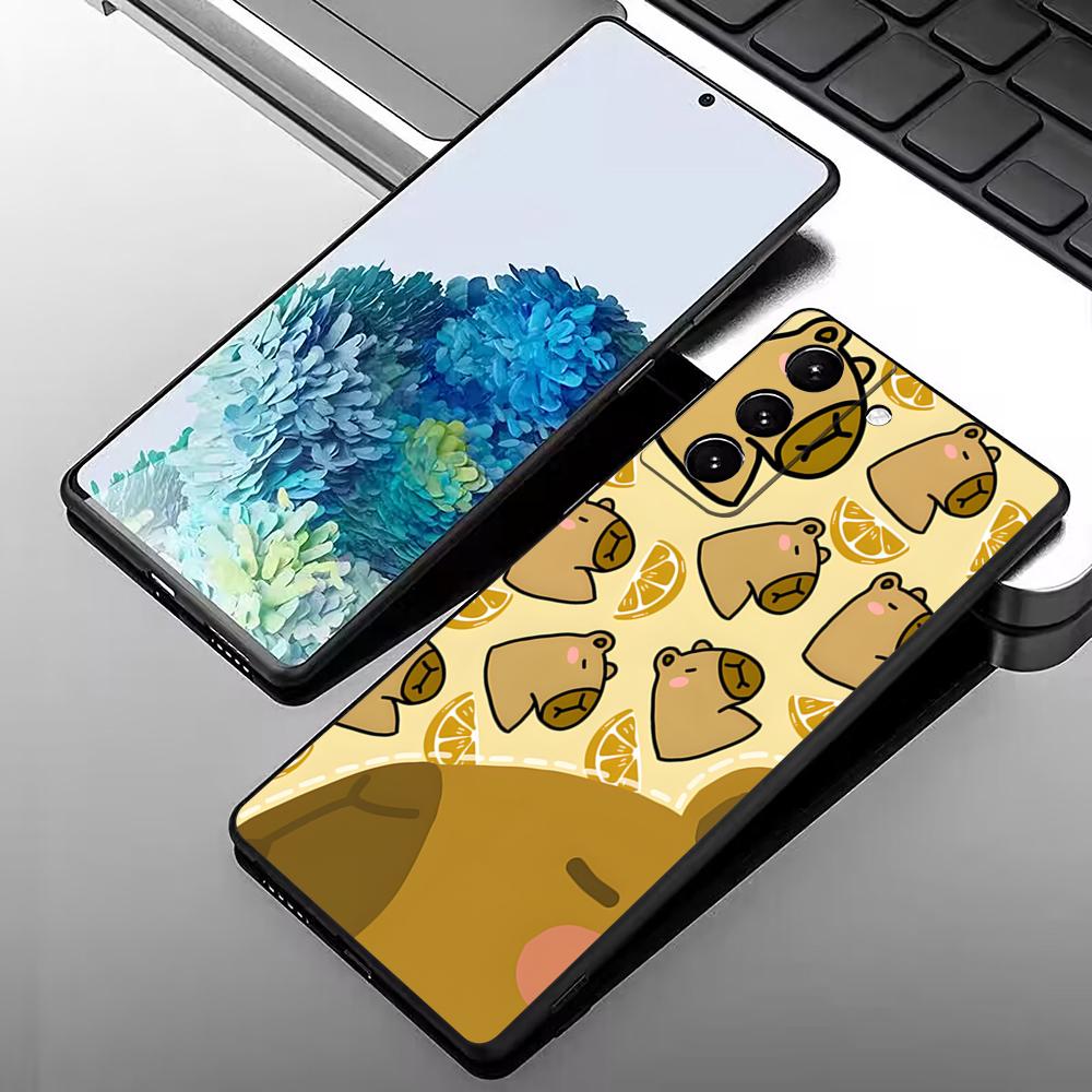 Funny Capybara Phone Case For Samsung S26 S25 Edge S24 S23 S22 S21 S20 Ultra Plus Fe Galaxy Silicon Cover