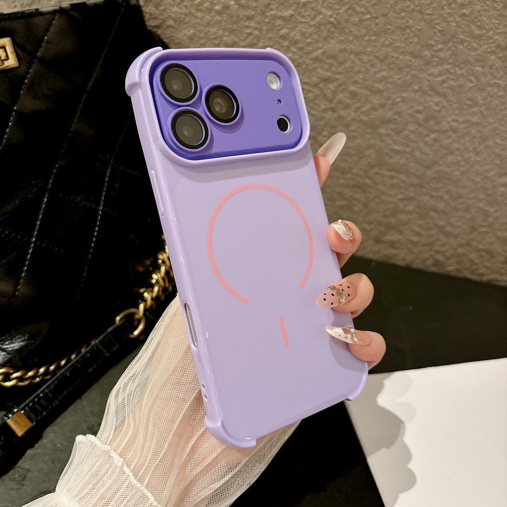 Applicable To iPhone11PROMAX Mobile Phone Case Macaron Magnetic Suction Apple 11 Four Corners Anti-drop All-inclusive 11 Protective Case