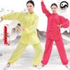 Men's and Women's Bamboo Linen Tai Chi Suit - Long Sleeve Morning Exercise and Performance Wear