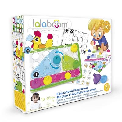 Lalaboom Baby Toy Color Matching Puzzle Twist and Fit Pegboard 21 Pieces BL710 Genuine Product