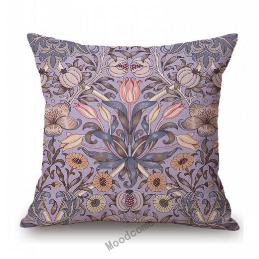 British Art Uk Artist William Morris Flower Pattern Floral Design Elegant Home Decorative Sofa Throw Pillow Case Cushion Cover