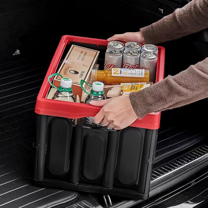 Extra Large Plastic Folding Storage Box for Clothes and Outdoor Car Organizing