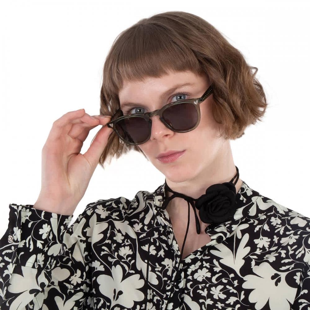 Garrett Leight Glco X Andre Saraiva Sun G15 Oval Ladies Sunglasses 2082 Jun G15 46 Multi