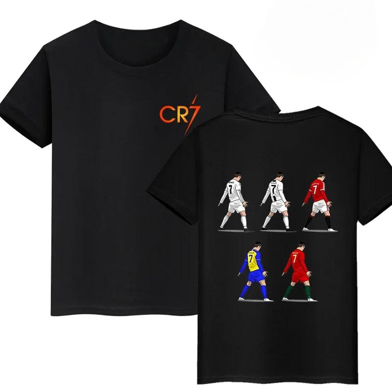 New Arrival Mens Clothes Tee Shirt Homme Graphic T-Shirts Men Tshirt for Men Ropa Hombre Ronaldo Double-sided Print 71071