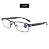 High Quality Stainless Steel Reading Glasses Men Women Fashion Presbyopic Eyeglasses Business Hyperopia Anti Blue Light Eyewear