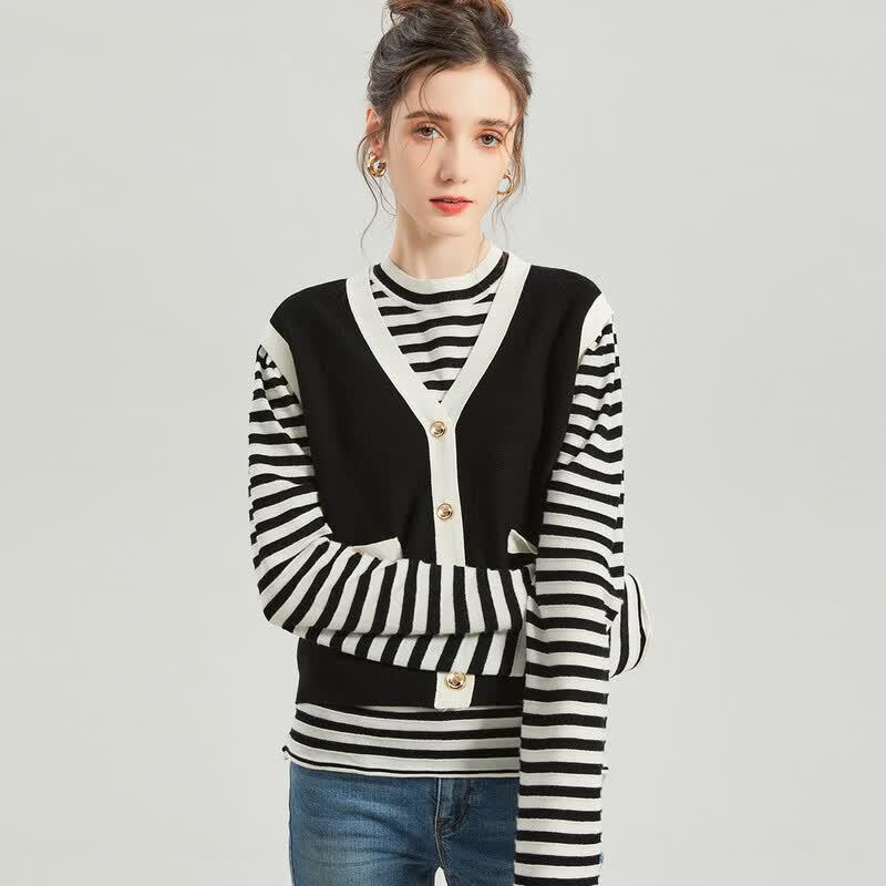 Women s Korean Style V-Neck Sleeveless Knit Cardigan XL