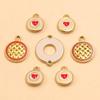 Geometric Gold-Plated Stainless Steel Pendant Jewelry Components