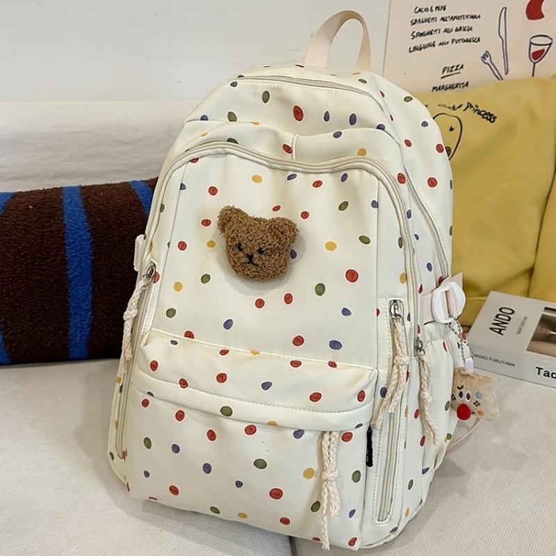 

Рюкзаки для студенток в стиле колледжа с высокой ценностью, маленькие, свежие, с цветочным принтом, большой вместимости, из нейлона, школьные ранцы для студентов колледжа, подростков, для выхода, путешествий