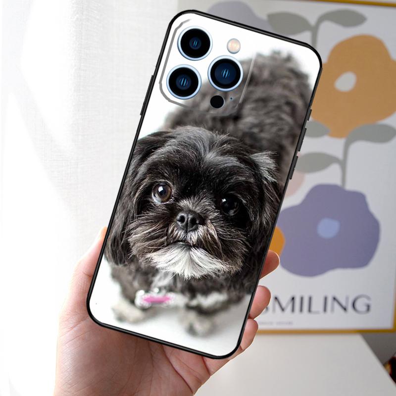 Shih Tzu Puppy Dogs Case Coque For iPhone 11 12 Pro Max Mini X XS XR 7 8 Plus Cover For iPhone 13 Pro Max Case