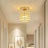 Nordic Minimalist Crystal Ceiling Light for Entrance, Foyer, or Balcony