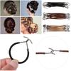 10 PCS Ponytail Holder Women's Elastic Hair Bands Hook With Gum  Thick Curly  Hair Fashion Black Apricot Brown Styling Tools