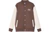 Men's Coat FILA Baseball Jacket Coat Men's Dried Milk Umber