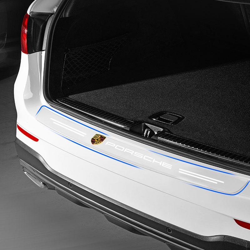 1ks Průhledná ochranná nálepka na znak kufru auta Příslušenství pro Porsche Boxster Cayenne Panamera Macan Cayman 911 918 996 917 991