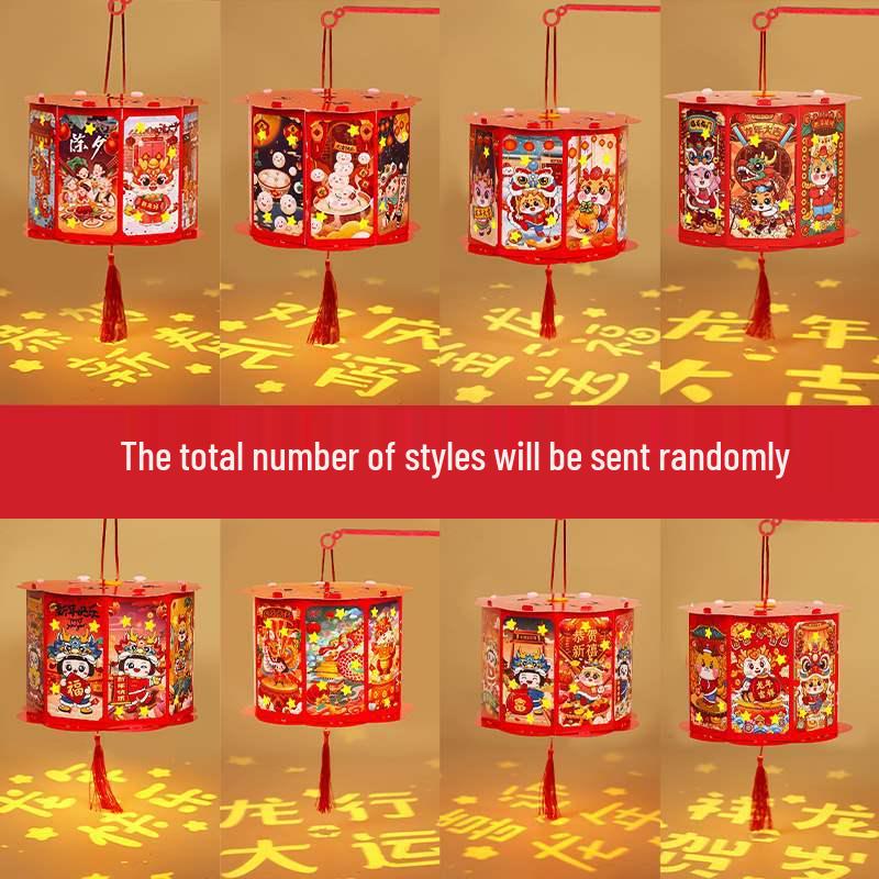 DIY Mid-Autumn Festival Ferris Wheel Rotating Lantern for Kids - Handmade Chinese Flower Lantern Kit