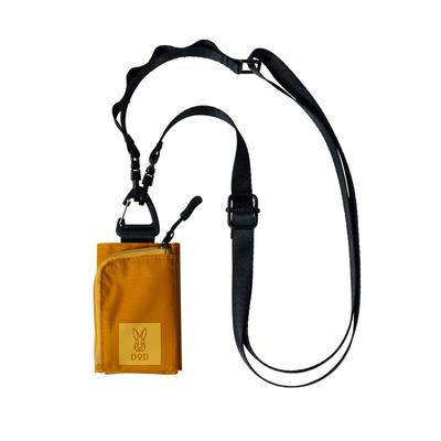 Usazenile Nylon Mini Lommebok Kortholder Gul Unisex Utendørs Stropp Håndfri BG1-999-YL