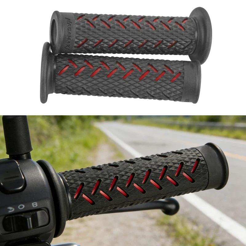 High Quality 22mm Gel Rubber Motorcycle Handlebar Grips 1 Pair Anti-slip Covers for Street Bike Scooter Motocross