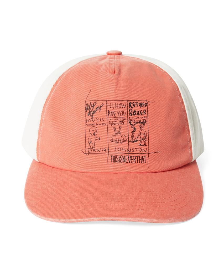THISISNEVERTHAT Tnt Daniel Johnston 3-Frame Washed Cap Orange