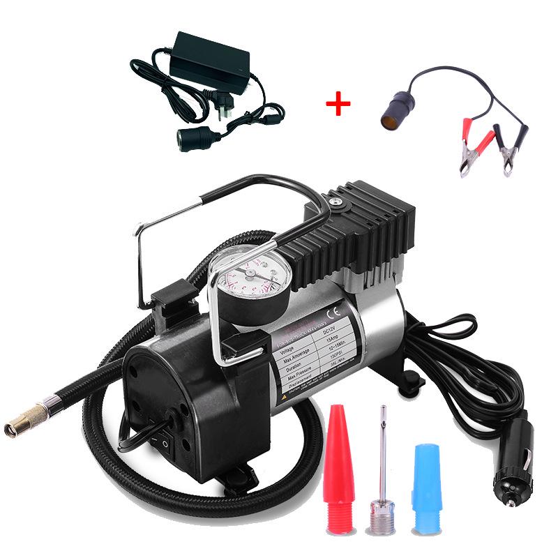 12V/220V Multi-Purpose Inflator Pump for Home, Car, Bicycle, and Swim Rings