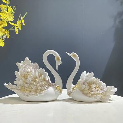 European-style Light Luxury Living Room Ornaments Couple Black Swan Decoration Crafts Home Accessories Wedding Gifts