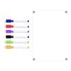 Acrylic Magnetic Memo Board Dry Erase Refrigerator Notepad with Strong Magnets Scratch-Resistant Planning Calendar for Kitchen Office