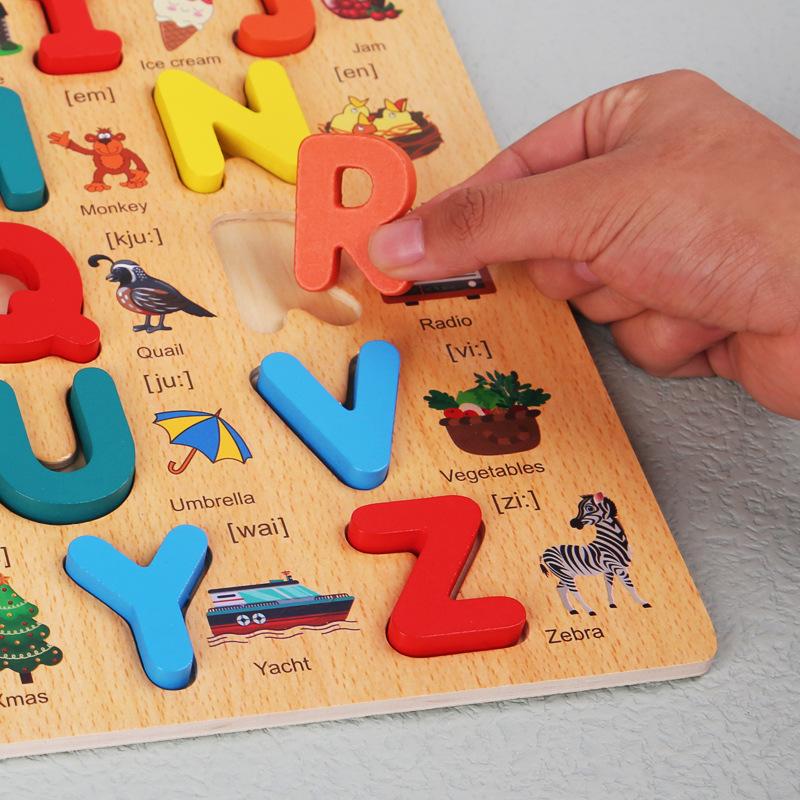 Letter Cognition Matching Teaching Aids Montessori Children's Digital Jigsaw Jigsaw Jigsaw Jigsaw Jigsaw Jigsaw Jigsaw