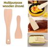 1 ks Dřevěná špachtle na vaření a míchání Dřevěné raclette špachtle Kuchyňské náčiní Olej Nepřilnavé