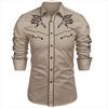 Camisa Occidental Tribal Étnica de Diseño de Lujo para Hombre Deporte Ocio Fiesta al Aire Libre 2023 Nueva
