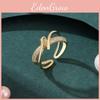 Simple Design Trendy Copper Ring For Women Featuring Dazzling Adjustable Shape Geometric