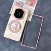 Applicable to Huawei MateX7 mobile phone case, skin-sensitive rotating bracket, cartoon central axis magnetic X6 case and film integrated  case
