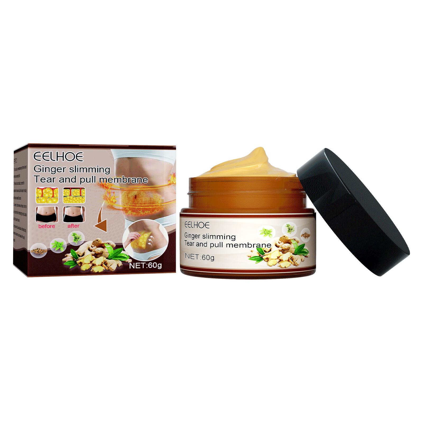 

EELHOE 60 г имбирь, крем для сжигания жира, антицеллюлитный, эффективный для похудения, крем для уменьшения жировых отложений, массажная маска для талии всего тела, ног 60g