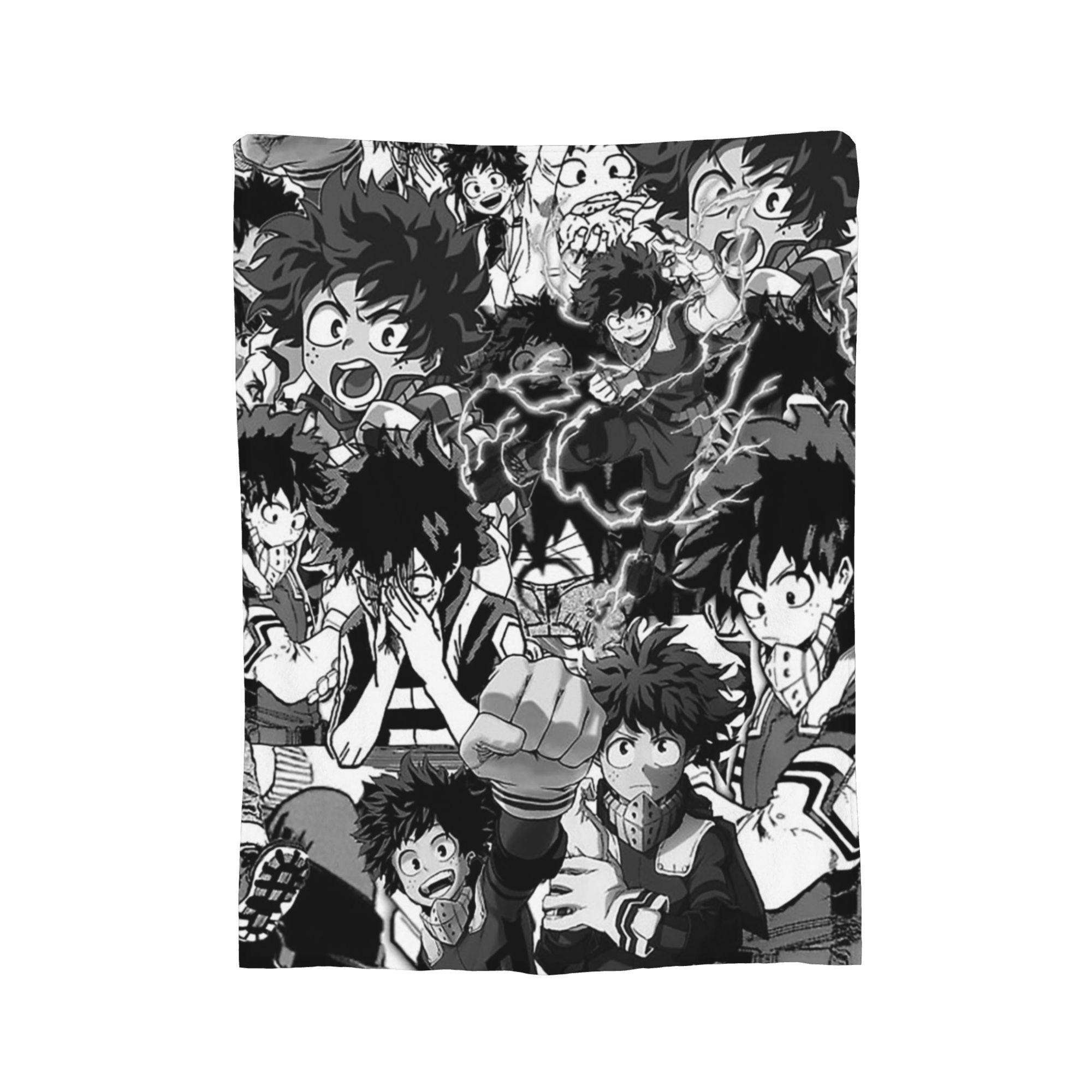 Anime Bakugou Izuku Fleece Throw Blanket Boku No My Hero Academia Blankets for Bedding Bedroom Soft Quilt, 100x150cm