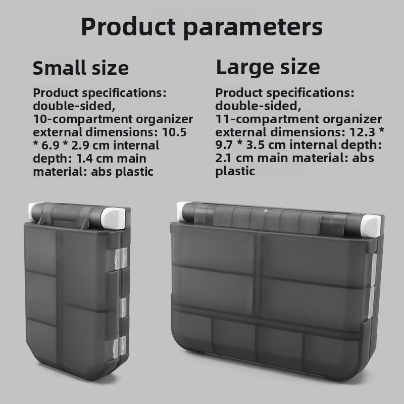 Luya Fishing GearBox Fishing Accessories BoxDouble Sided Fishing Parts Storage Bait Box Fish Hook Carp Accessories StorageBox