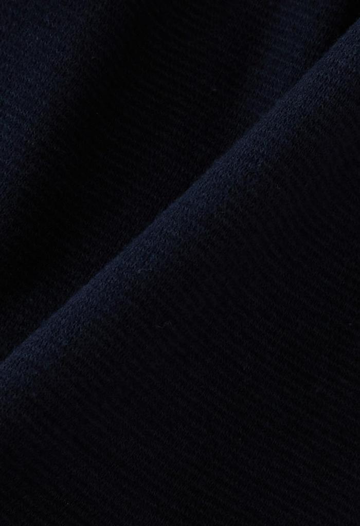 HOLLYWOOD RANCH MARKET Stretch French Rib Long Sleeve T-Shirt (XL, Navy)