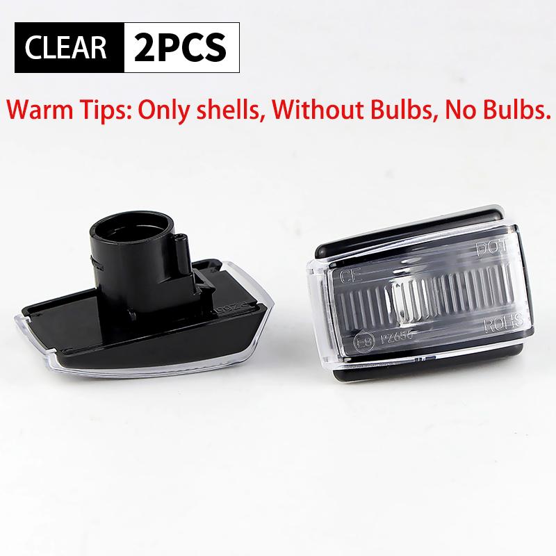 

2PCS Only Shells Fender Side Marker Light Housing Covers For Volvo 240 260 262 740 760 780 850 940 960 C70 V40 V70 V90 S40 S70