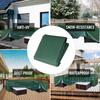Outdoor Garden Furniture Cover Waterproof, Anti-UV 600D Heavy Duty Oxford Fabric Patio Furniture Cover for Rectangular Sofa Table Set, Green