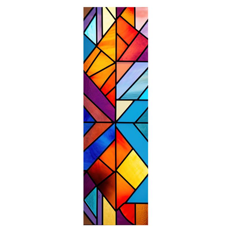 European Style Retro Glass Film,Electrostatic Frosting,Adhesive Free Art Painting,Privacy Protection, Window Film, Stained Glass