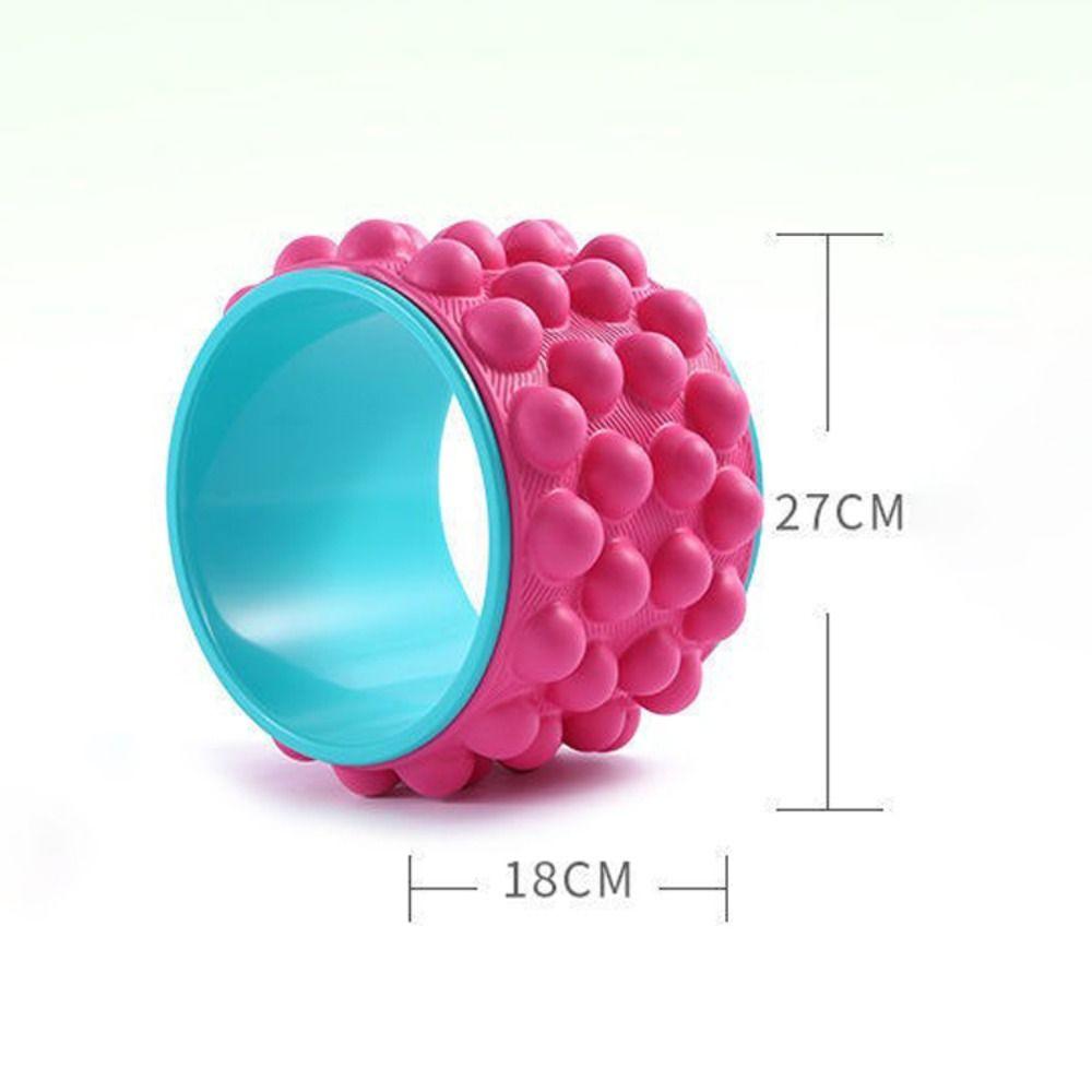 Portable Back Roller Deep Tissue Massage Trigger Point Roller Yoga Wheel  Yoga Exercise