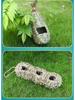 Handmade Outdoor Woven Straw Birdhouse: Warm Bird Nest Pendant for Home Decoration