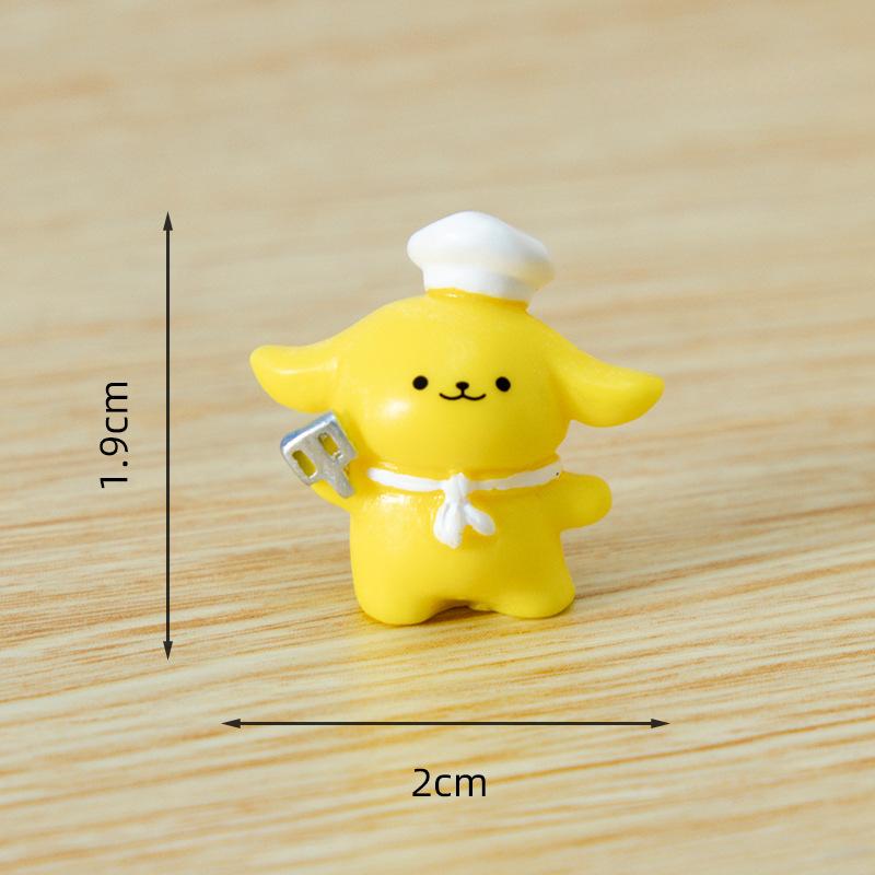 Cute Micro-landscape, Yellow Cream, Cute Chef, Puppy, Diy Home Decorations, Hair Clips, Doll House, Small Ornaments