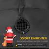 Christmas Decoration, Santa Claus with Dog, Inflatable, Large, Incl. Blower, 117 x 80 x 157 cm