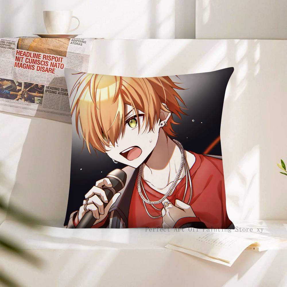 Anime Akito Shinonome Pillow Case Fashion Square Pillowcase Bedroom Sofa Room Ins Decoration Leisure