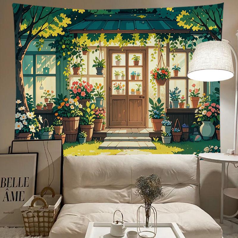 Mori Background Cloth Ins Tapestry Room Bedside Decoration Canvas Wall Cover Ugly New Fashion